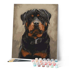 Cargar imagen en el visor de la galería, Pintar Por Números - Perro Negro - Figuredart - Animales Perros