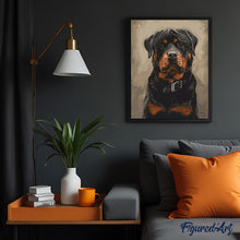 Cargar imagen en el visor de la galería, Pintar Por Números - Perro Negro - Figuredart - Animales Perros