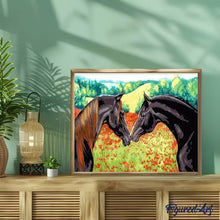 Cargar imagen en el visor de la galería, Pintar Por Números - Unión De Dos Caballos - Figuredart - Animales Caballos