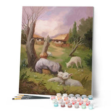 Cargar imagen en el visor de la galería, Pintar Por Números - El Sr. Barba De La Cabra - Figuredart - Animales Paisajes Reproducción De Obras De Arte Retrato