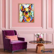 Cargar imagen en el visor de la galería, Pintar Por Números - Perro Pop Art - Figuredart - Animales Perros Pop Art