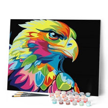 Cargar imagen en el visor de la galería, Pintar Por Números - Ave Colores - Figuredart - Animales Pop Art Principiantes