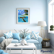 Cargar imagen en el visor de la galería, Pintar Por Números - Tortuga Relajada - Figuredart - Animales Paisajes