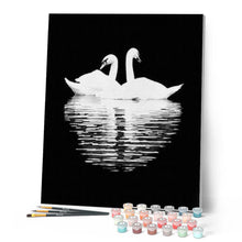 Cargar imagen en el visor de la galería, Pintar Por Números - White Swan - Figuredart - Animales