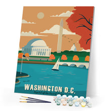 Cargar imagen en el visor de la galería, Póster de viaje Washington D.C.
