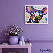Cargar imagen en el visor de la galería, Pintar Por Números - Persiguiendo Al Perro - Figuredart - Animales Perros