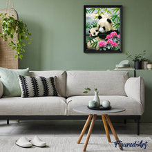 Cargar imagen en el visor de la galería, Pintar Por Números - Panda De La Madre Y El Niño - Figuredart - Animales Pandas