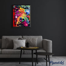 Cargar imagen en el visor de la galería, Pintar Por Números - Colorido Perro - Figuredart - Animales Perros Pop Art