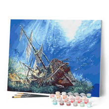 Cargar imagen en el visor de la galería, Pintar Por Números - Barco Encallado - Figuredart - Barcos