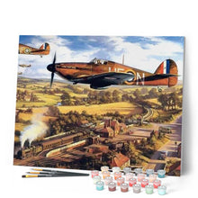 Cargar imagen en el visor de la galería, Pintar Por Números - Bombardeo - Figuredart - Aviones Paisajes