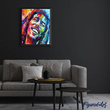Cargar imagen en el visor de la galería, Pintar Por Números - Bob Marley Acuarela - Figuredart - Pop Art Retrato