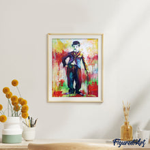 Cargar imagen en el visor de la galería, Pintar Por Números - Chaplin Acuarela - Figuredart - Pop Art Retrato