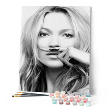 Cargar imagen en el visor de la galería, Pintar Por Números - Moustache - Figuredart - Retrato