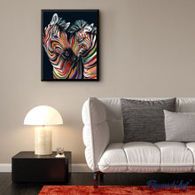 Cargar imagen en el visor de la galería, Pintar Por Números - Cebras Colores - Figuredart - Animales