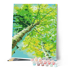 Cargar imagen en el visor de la galería, Pintar Por Números - Álamo Primavera - Figuredart - Árboles