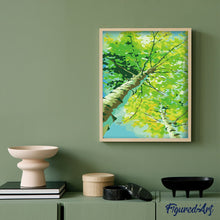 Cargar imagen en el visor de la galería, Pintar Por Números - Álamo Primavera - Figuredart - Árboles