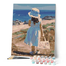 Cargar imagen en el visor de la galería, Pintar Por Números - Niña Con Bolso - Figuredart - Paisajes