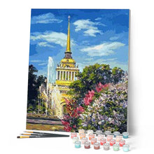 Cargar imagen en el visor de la galería, Pintar Por Números - Fuente Pagoda - Figuredart - Deseos De Otros Lugares