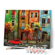 Cargar imagen en el visor de la galería, Pintar Por Números - La Lluvia De La Calle - Figuredart - Ciudades