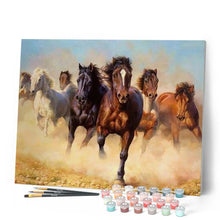 Cargar imagen en el visor de la galería, Pintar Por Números - Caballos Al Galope - Figuredart - Animales Caballos
