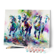 Cargar imagen en el visor de la galería, Pintar Por Números - Caballos Galopantes - Figuredart - Animales Caballos
