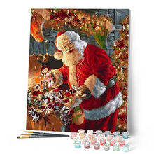 Cargar imagen en el visor de la galería, Pintar Por Números - La Sonrisa De Santa Claus - Figuredart - Navidad