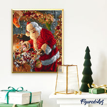 Cargar imagen en el visor de la galería, Pintar Por Números - La Sonrisa De Santa Claus - Figuredart - Navidad