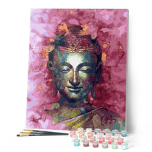 Cargar imagen en el visor de la galería, Pintar Por Números - Buda Pintado - Figuredart - Religión Retrato