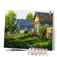 Cargar imagen en el visor de la galería, Pintar Por Números - Casa De Madera - Figuredart - Paisajes