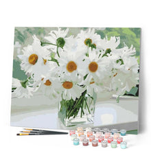 Cargar imagen en el visor de la galería, Pintar Por Números - Crisantemo Blanco - Figuredart - Flores