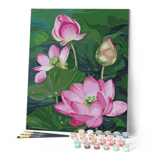 Cargar imagen en el visor de la galería, Pintar Por Números - Estanque De Loto - Figuredart - Flores