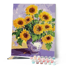 Cargar imagen en el visor de la galería, Pintar Por Números - Girasoles Eternas - Figuredart - Flores