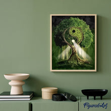 Cargar imagen en el visor de la galería, Pintar Por Números - Árbol Ying Yang - Figuredart - Árboles