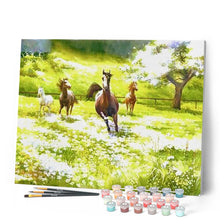Cargar imagen en el visor de la galería, Pintar Por Números - Galope - Figuredart - Animales Paisajes