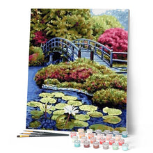 Cargar imagen en el visor de la galería, Pintar Por Números - Estanque De Loto Nihonbashi - Figuredart - Paisajes