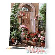 Cargar imagen en el visor de la galería, Pintar Por Números - Flor En El Porche - Figuredart - Flores