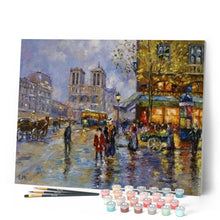 Cargar imagen en el visor de la galería, Pintar Por Números - Fondo Antiguo Notre Dame - Figuredart - Ciudades