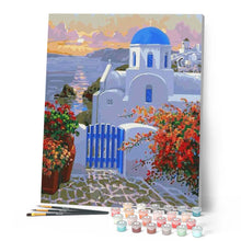 Cargar imagen en el visor de la galería, Pintar Por Números - Mar Egeo - Figuredart - Paisajes
