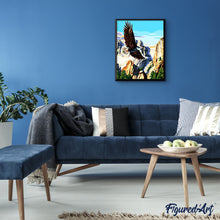 Cargar imagen en el visor de la galería, Pintar Por Números - Águilas De La Montaña - Figuredart - Animales Montañas Paisajes