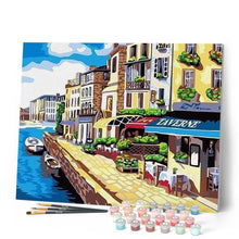 Cargar imagen en el visor de la galería, Pintar Por Números - La Ciudad Costera - Figuredart - Ciudades