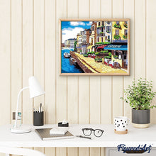 Cargar imagen en el visor de la galería, Pintar Por Números - La Ciudad Costera - Figuredart - Ciudades