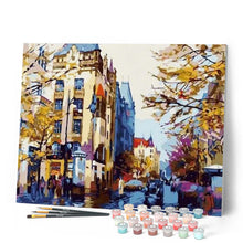 Cargar imagen en el visor de la galería, Pintar Por Números - La Ciudad De Otoño - Figuredart - Ciudades