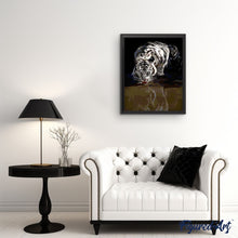 Cargar imagen en el visor de la galería, Pintar Por Números - Tigre Reflexión - Figuredart - Animales Tigres