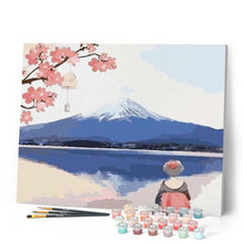 Cargar imagen en el visor de la galería, Pintar Por Números - Buscando En El Monte Fuji - Figuredart - Flores Paisajes