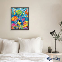 Cargar imagen en el visor de la galería, Pintar Por Números - El Mundo Submarino - Figuredart - Animales