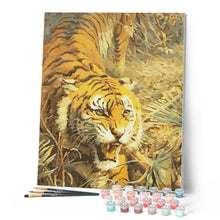 Cargar imagen en el visor de la galería, Pintar Por Números - Tigre Estirado - Figuredart - Animales Tigres
