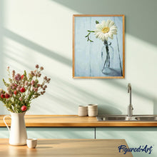 Cargar imagen en el visor de la galería, Pintar Por Números - Crisantemo Blanco 1 - Figuredart - Flores