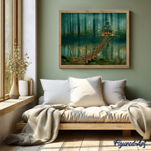 Cargar imagen en el visor de la galería, Pintar Por Números - El Puente Del Lago - Figuredart - Paisajes