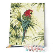 Cargar imagen en el visor de la galería, Pintar Por Números - Flores Y Loros - Figuredart - Animales Flores