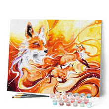 Cargar imagen en el visor de la galería, Pintar Por Números - Tres Zorros - Figuredart - Animales Zorros